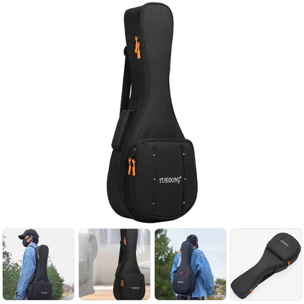 Mandolin Bag Adjustable Strap Storage Backpack Strings Musical Instrument Pouch Travel Case Oxford Fabric Container