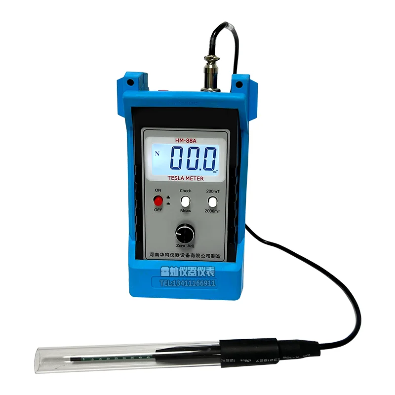 

High precision Tesla HM88A rechargeable permanent magnet surface flux meter