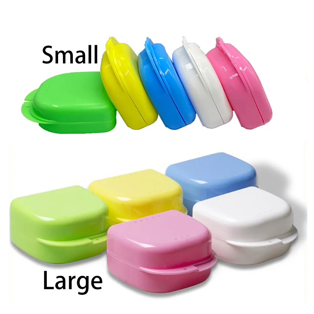 100pcs Denture Box Tray Case Large and Small SIze Custom Pattern Custom Font and Logo