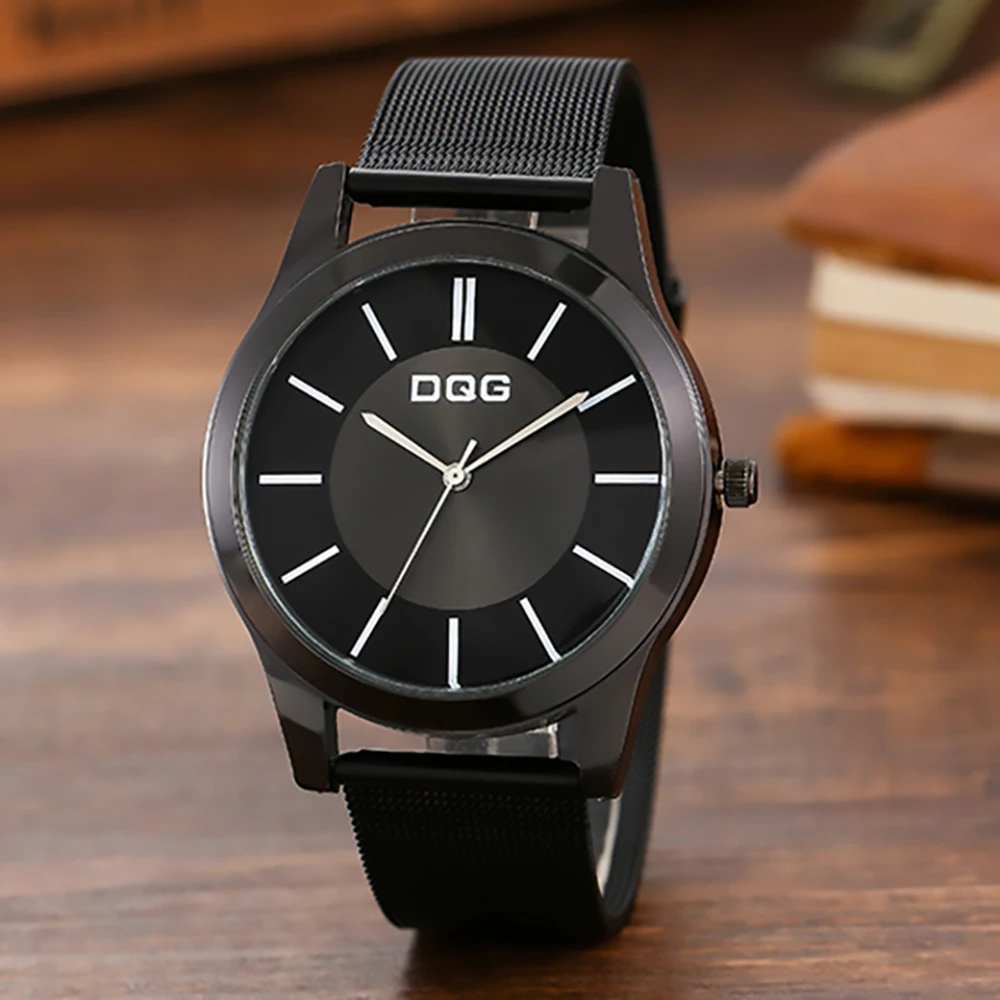 Men 2023 Fashion Brand Watches Casual Simplicity Retro Quartz Watch Mesh alloy strap Male Clock Dress Wristwatches