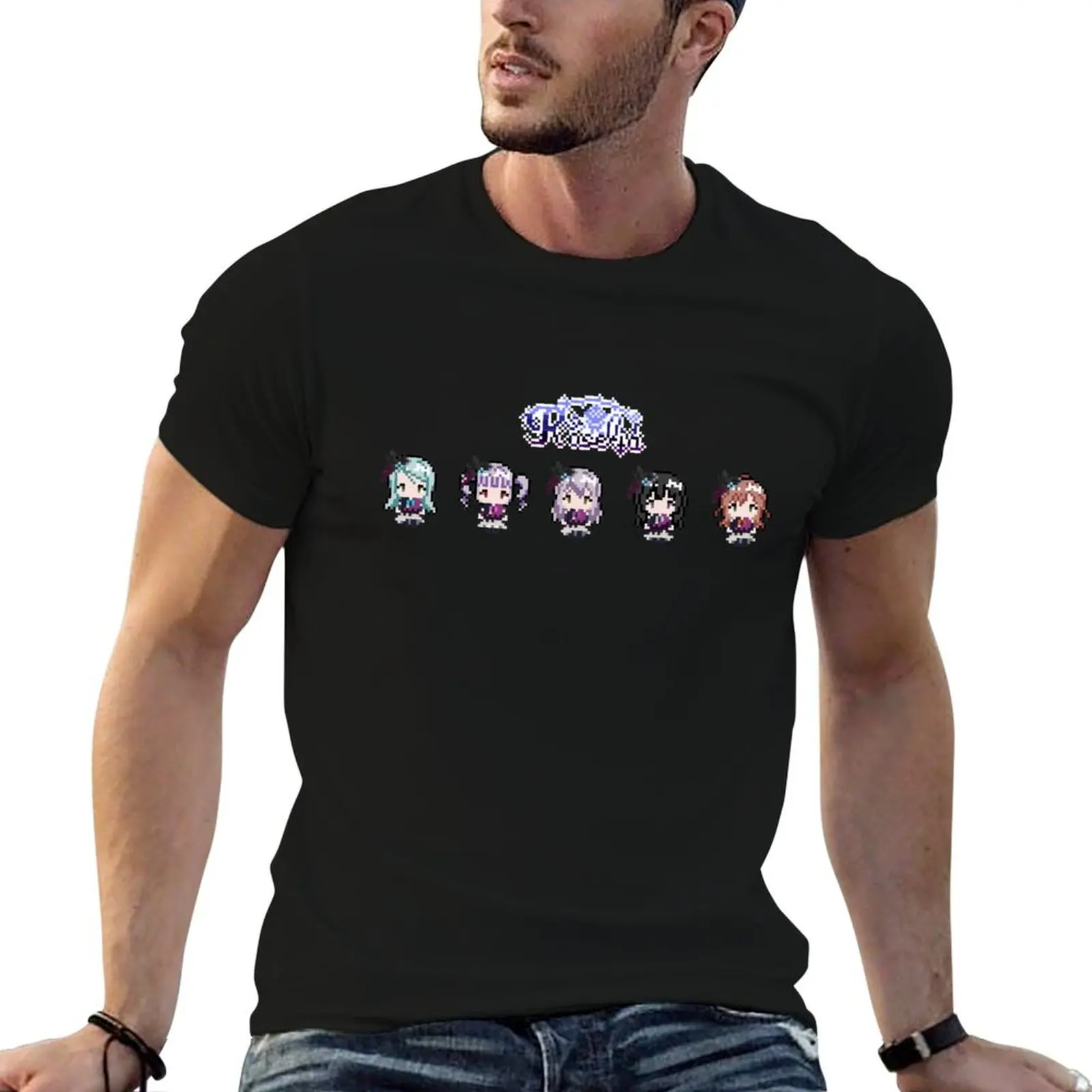 

Bang Dream ! Roselia pixel art T-Shirt anime t shirts for man t shirt man luxury t shirts designer T-Shirt