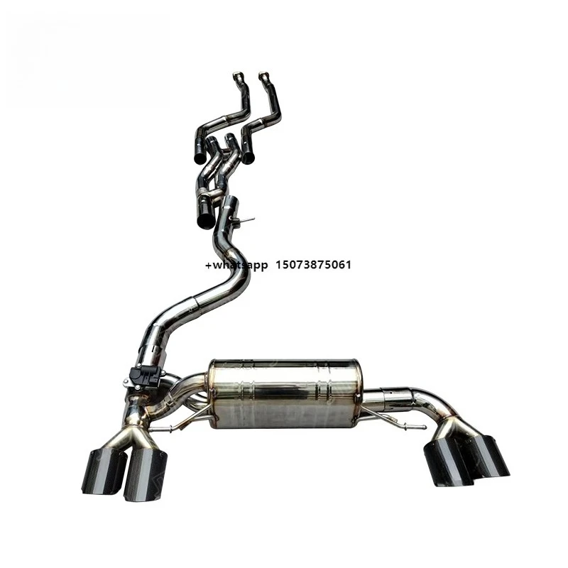 

304SS Stainless Steel Catback Muffler Valvetronic Exhaust System for E82 1M Exhaust