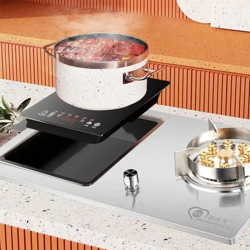 Tempered Silkscreen Glass Top Cooking Gas Stove for Kitchen