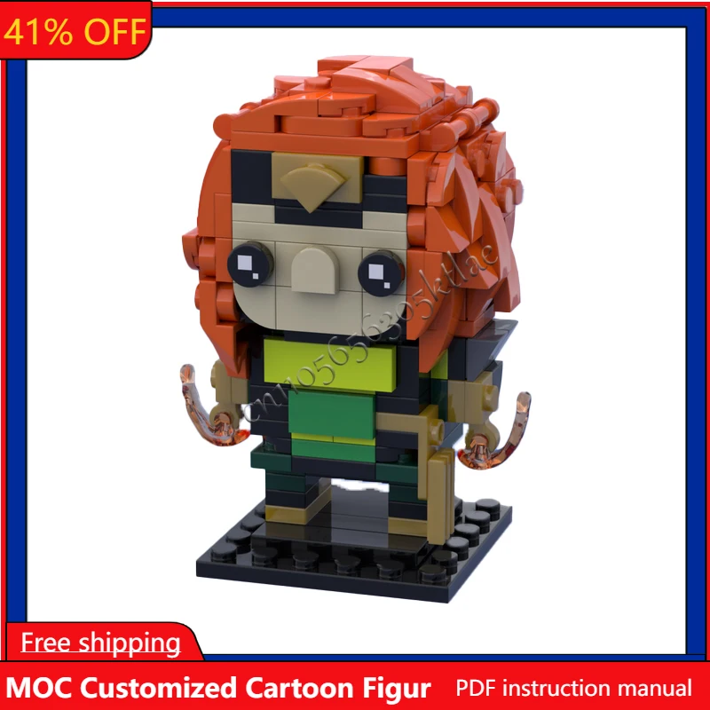 

200 шт. Коллекционная серия фигурок персонажей фильма «Человек-паук» Brickheadz: Модели-головоломки, мультяшные анимационные фигурки, игрушки, подарки на день рождения