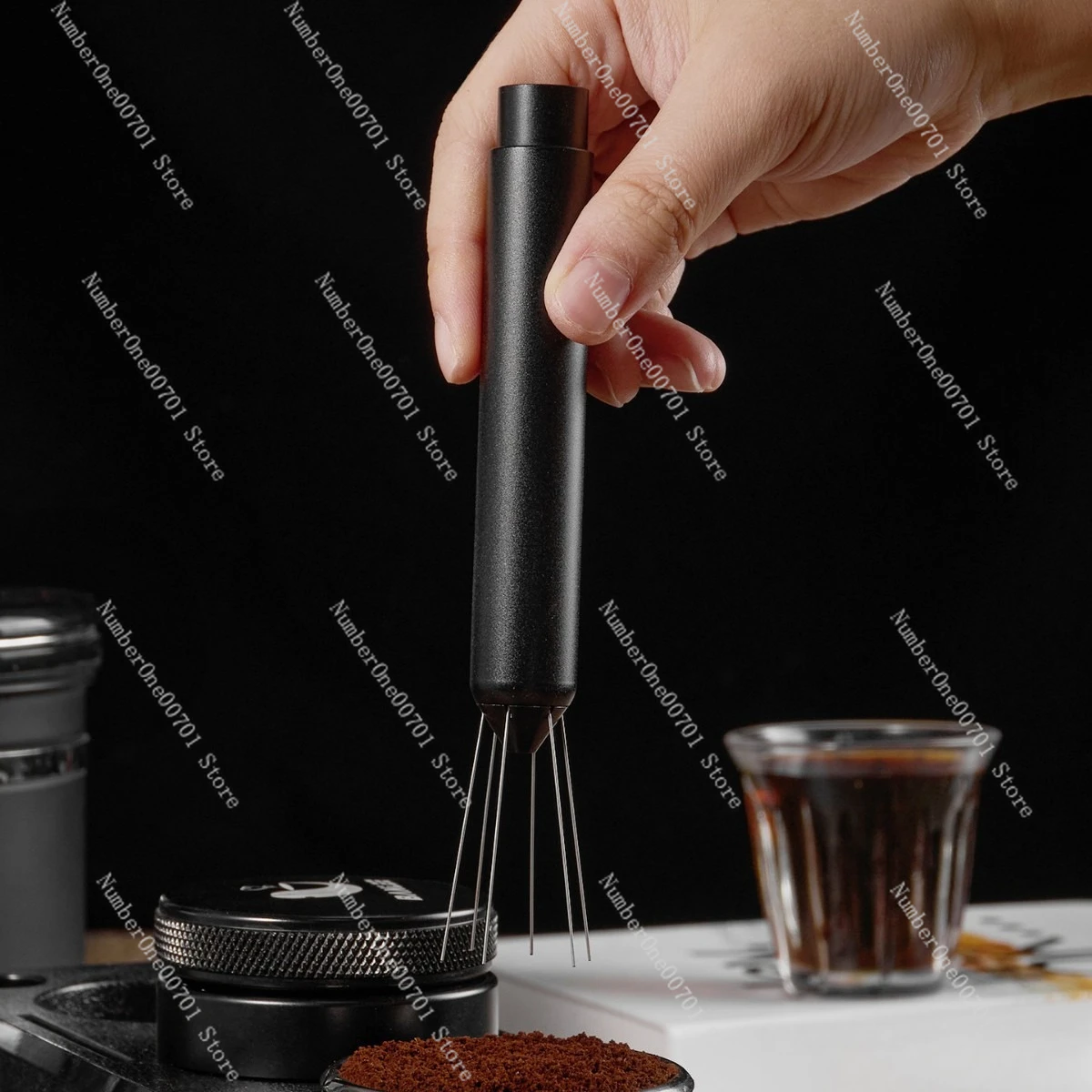 304 Stainless Steel  Needle & Tamper | Coffee Distribution Tool for Barista & Cafe