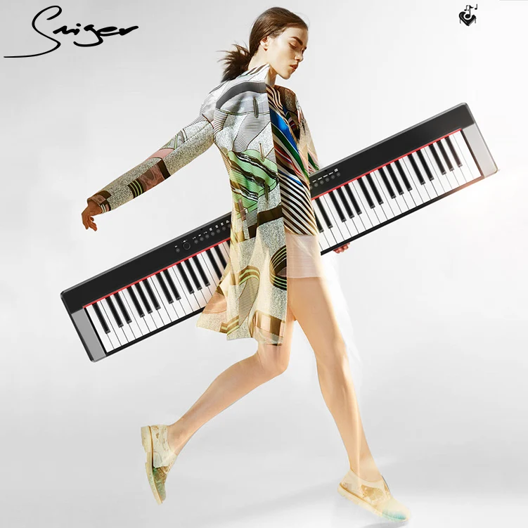 MSNew Design Portable Piano Wholesale OEM High Quality Electronic 88 Keys Touch Sensitive Hammer Keyboard Digital Piano
