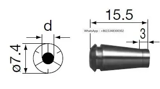 

Japan NSK-NAKANISHI Central and Western Spindle Clamp CHA-3.0 CHA-3.175 CHA-4.0