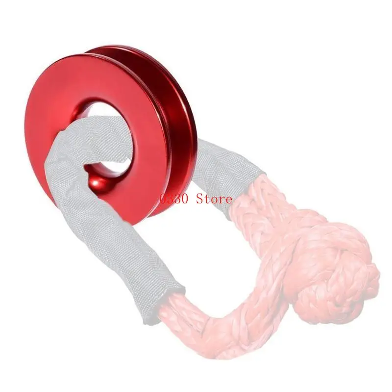 Car Strap Shackles ATV Winch Extension Rope Snatch Pulley Ring Recovery Ring