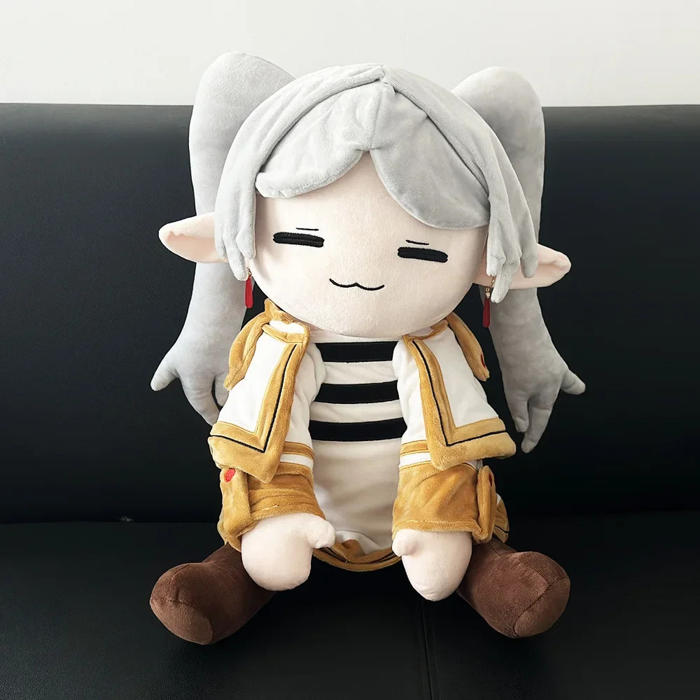 75cm Frieren Plush Frieren At The Funeral Elf Anime Peripheral Plush Kawaii Figures Cotton Stuffed Doll Home Decoration Crafts