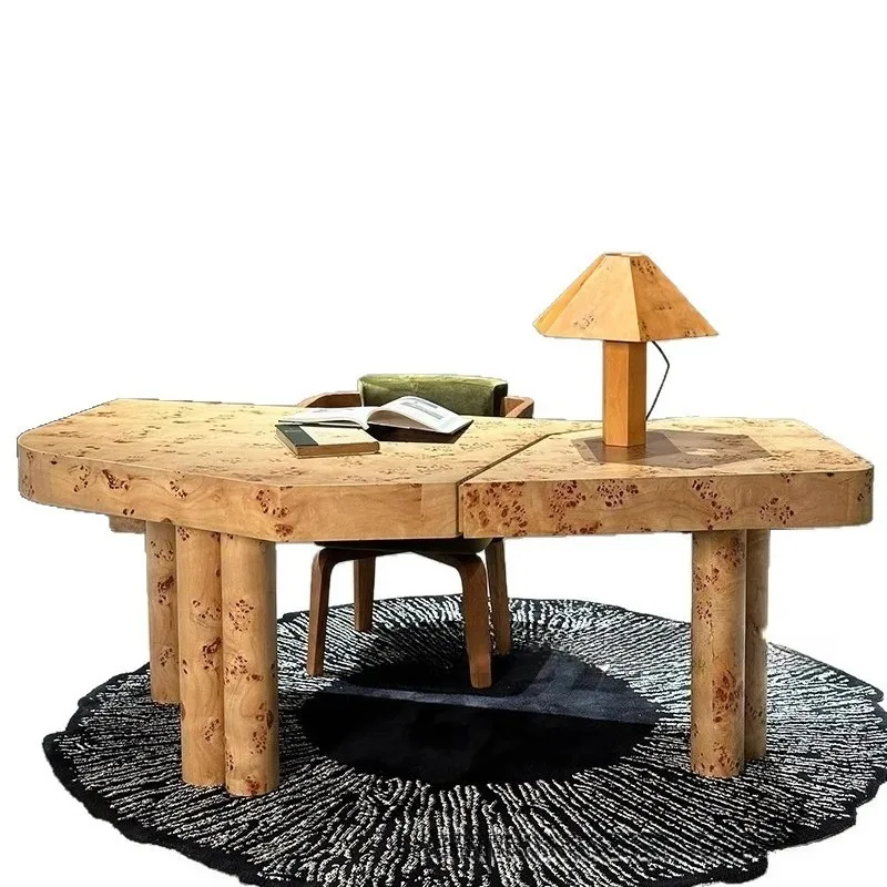 Medieval special-shaped desk, high-end desk, modern simple and minimalist desk
