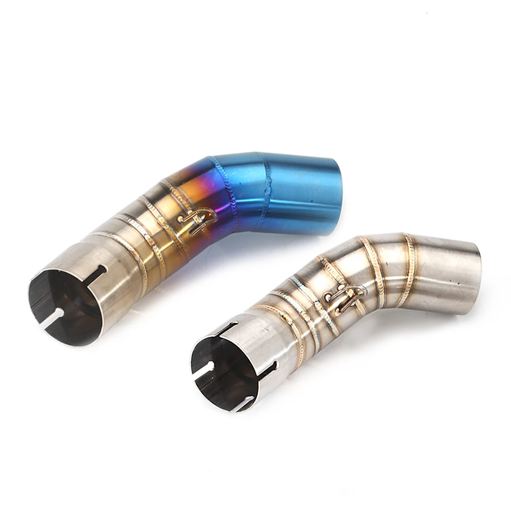 

STLF Motorcycle Exhaust Muffler 51mm Stainless Steel Middle Link Pipe for Z900 2017 2017 2019