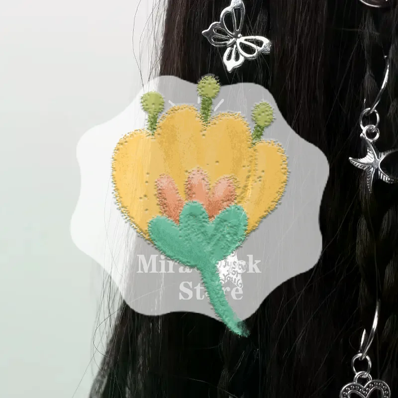 Silver Hair Braid Charms Y2K Style with Star Heart Feather Pendants for Streetwear Photo Shoot Hair Decor