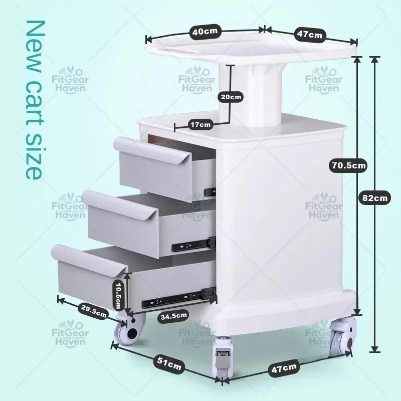 Minimalist modern trolley Portable organization cart furniture with wheels