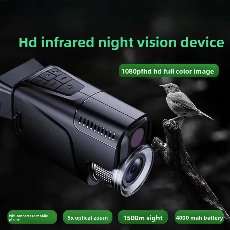 1080P HD Digital WIFI Monocular Telescope Camara Portable Infrared Night Vision Monoculars for Hunting