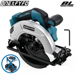 7 Inch Brushless Cordless Efficient Electric Circular Saw 0° to 45° Adjustable Wood Cuttiing Machine For 18V Lithium-Ion Battery