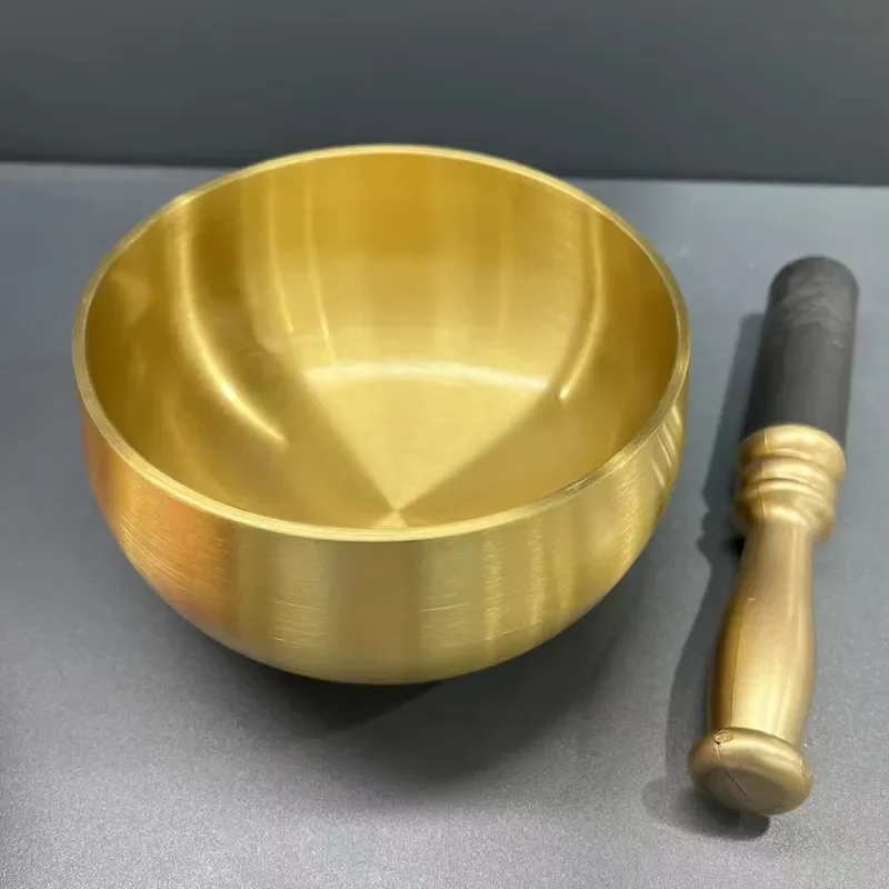 Wholesale Handmade Spirit Metal Brass Chakra Xizang Singing Bowl Meditation Therapy Buddhism Singing Bowl Cushion Set