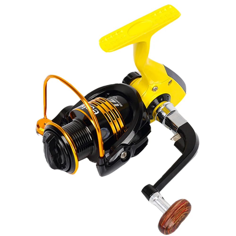 Spinning Fishing Reels,Pro-Loading WA4000-7000 Metal Spool Double-color Wire Cup Floded Handle Spinning Wheel for Sea Fishing