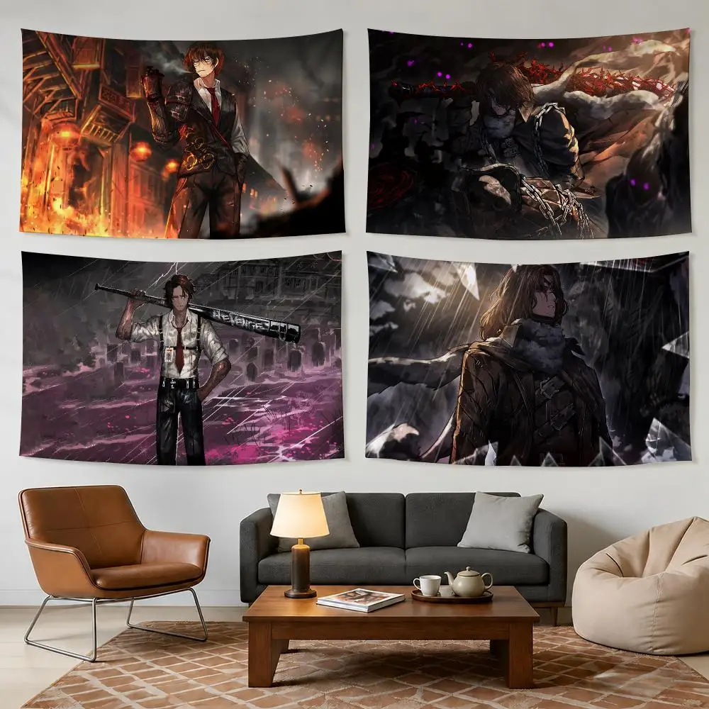 L-Limbus Company COOL Anime Tapestry Bedroom Living Room Bar Party House Home Dorm Interior Wall Decor Background Banner