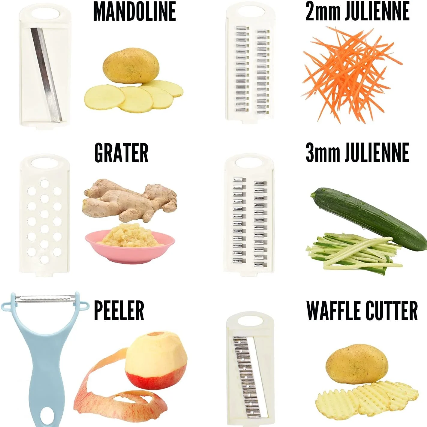 5 في 1 متعددة الوظائف الخضار الفاكهة القطاعة البطاطس المنزلية الغذاء المروحية المطبخ مندولين القطاعة الخضار المقامر القاطع الأدوات