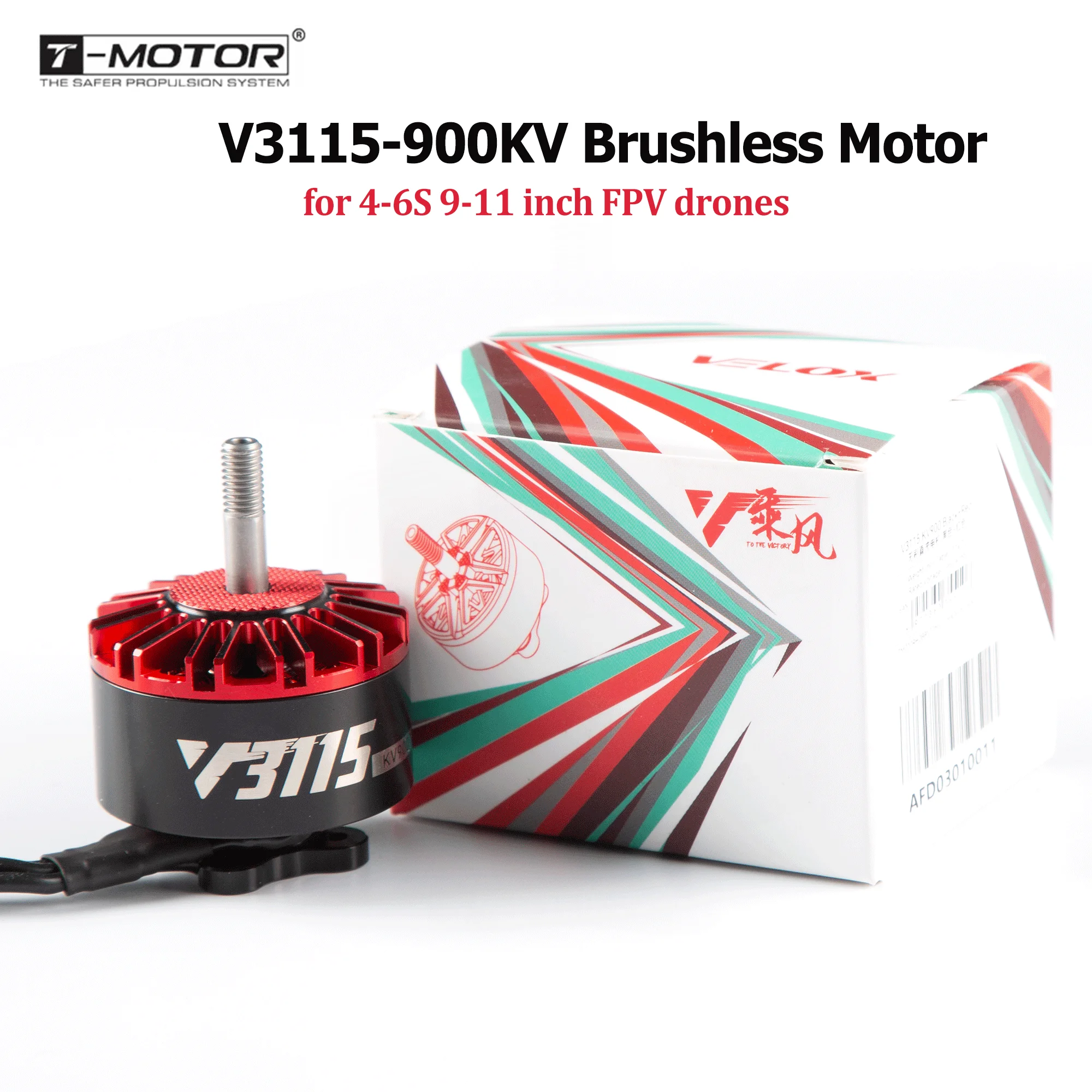 

1PCS/4PCS V3115 900KV Brushless Motor T-MOTOR Drone Motor Aircraft Accessories for 4-6S 9-11 inch FPV Cinematic Drones