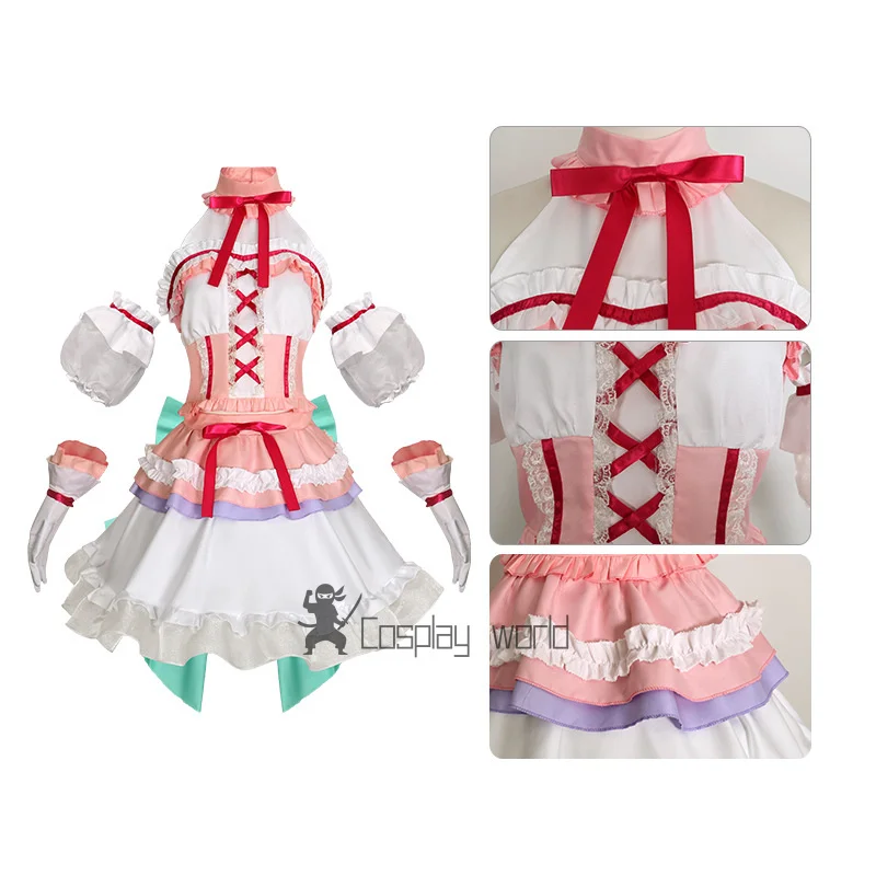 

BanGDream Anime Maruyama Aya Cosplay Costume Pink Idol Dress Sweet Lolita Y2K Girls Uniform Halloween Carnival Party Clothes