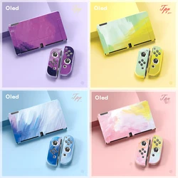 สำหรับ Nintendo สวิทช์ OLED อุปกรณ์เสริมเปลือกป้องกัน NS เกมโฮสต์คอนโซล TPU รวมทุกอย่างป้องกันกรณีกระเป๋า