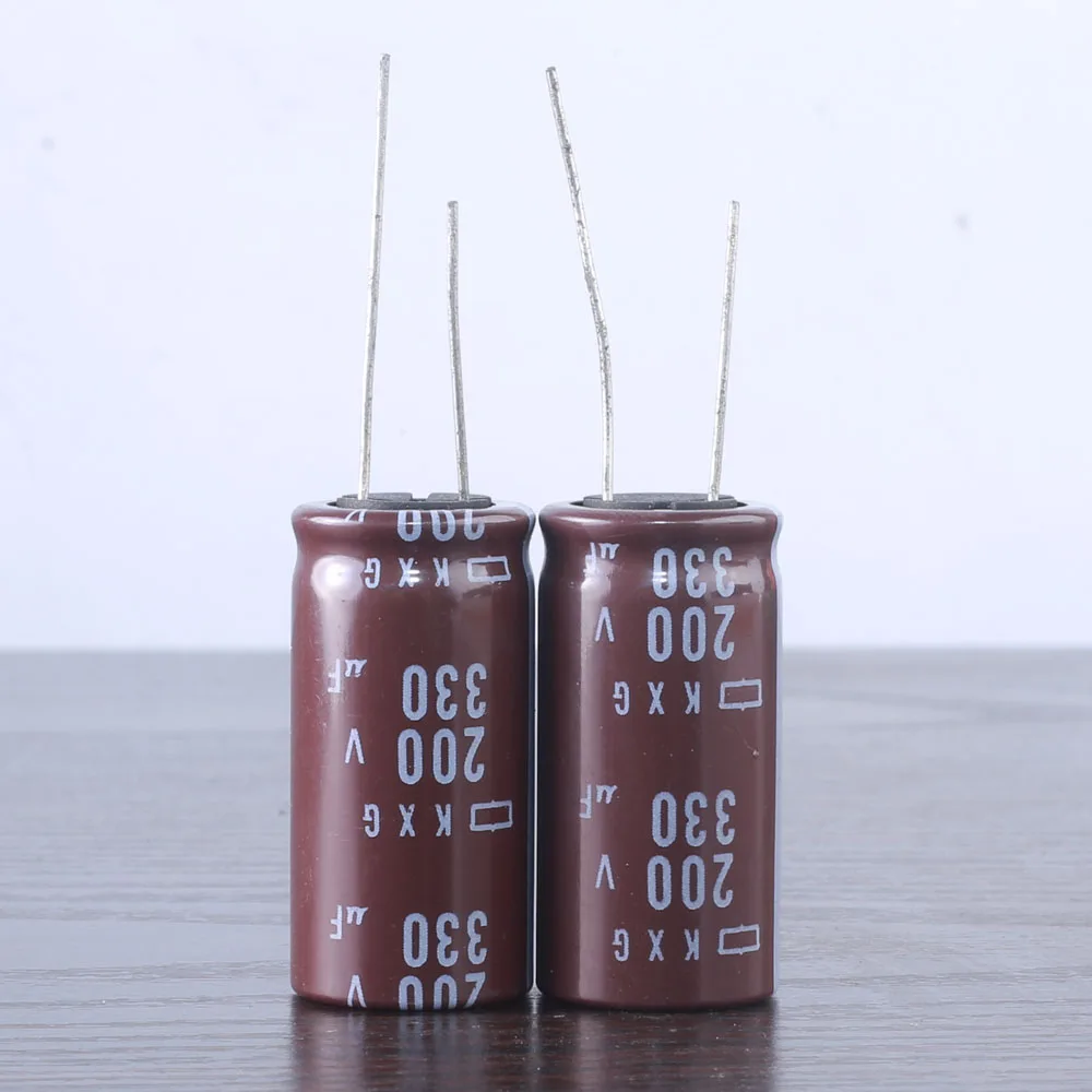 10pcs NCC Nippon KXG 330mfd 200V 330UF high frequency electrolytic Capacitor