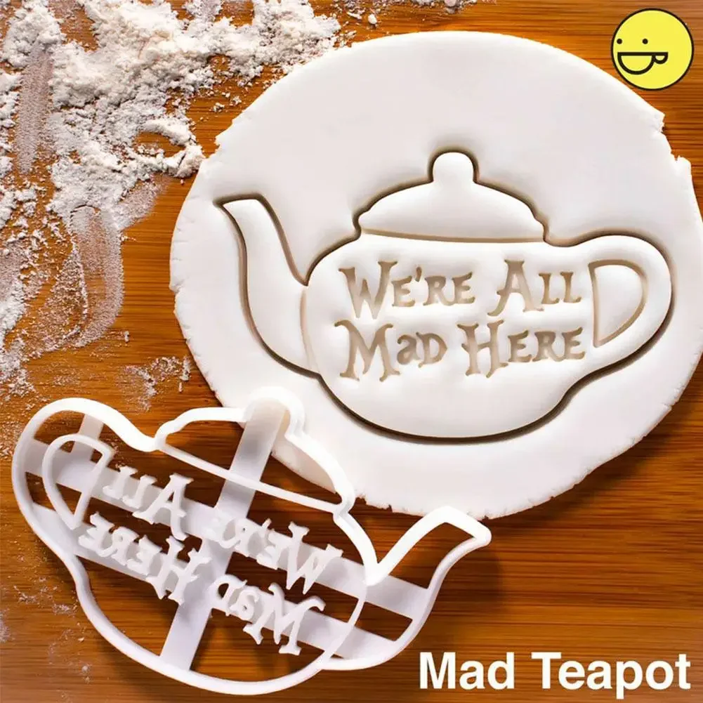 Eat Me Cake Cutter Alice In Wonderland Crazy Teapot Drink Me Treat Dessert Quotes Mad Clay Cutter Eat Cookie Cake Tools 2022