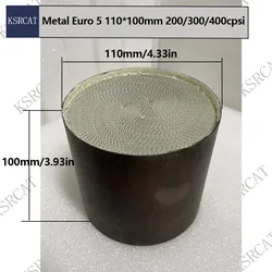 110*100mm Car Engine Universal Catalytic Converter Three Way Catalyst Metal Catalyst Euro 5 200/300/400CPSI/CELL