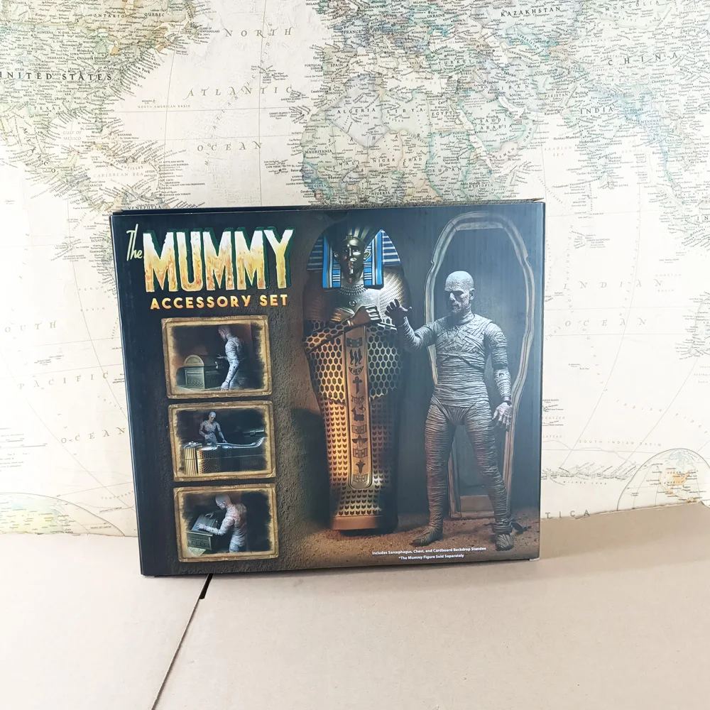 Hot sale Film NECA Monsters Mummy Accessory Set Egypt Coffin Action Figure Model Gift Original Collection