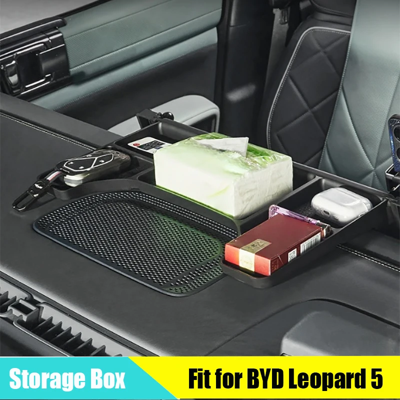 

Car Navigation Phone Holder Fit for BYD Leopard 5 2023 2024 Central Control Screen Rear Storage Box Holder Modified Accessories
