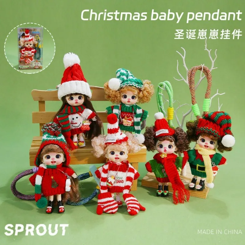 

2025 New Arrival BJD Doll Lolifen Christmas Style Holiday Hanging Mobile Girl Phone Accessories DIY Backpack Decoration Girl Toy