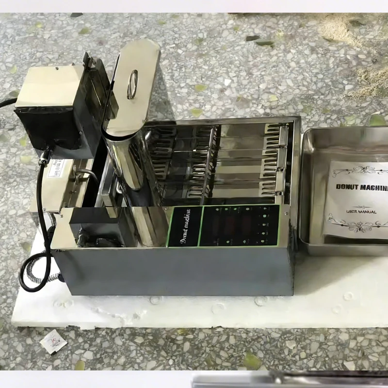 Automatic Mini Donut Making Machine Deep Fried Flipping Four Model New Compact Commercial Donut Maker for Kitchen