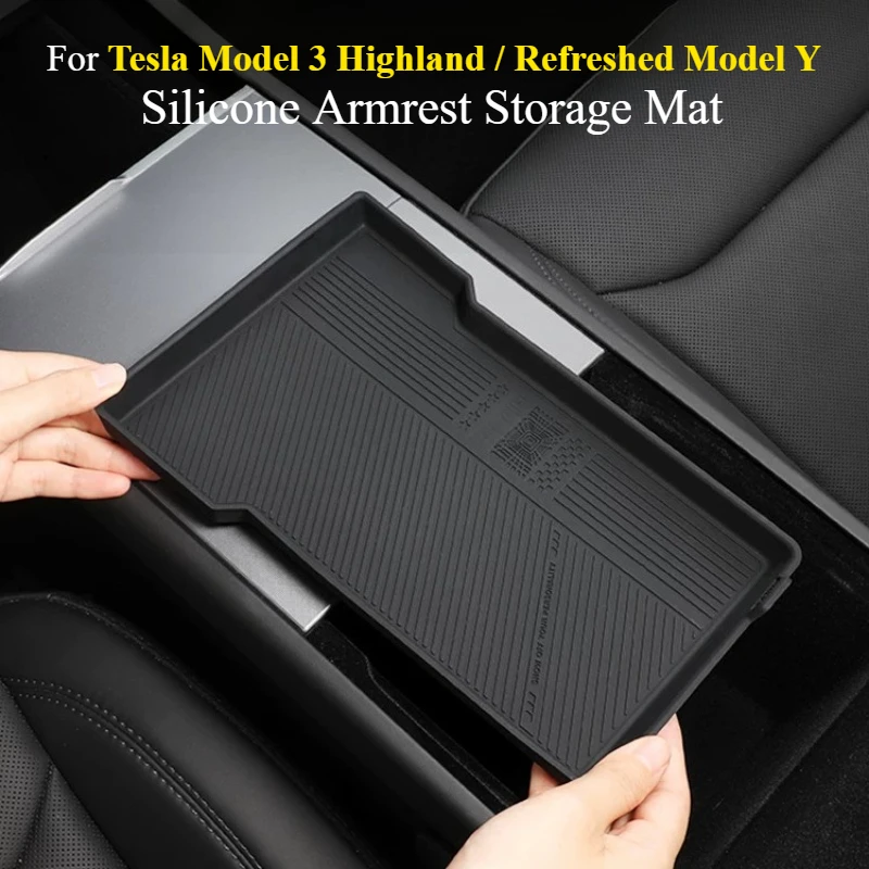 pour-tesla-model-3-highland-model-y-renove-organiseur-de-console-centrale-pour-accoudoir-inferieur-tapis-antiderapant-en-silicone-ajustement-precis
