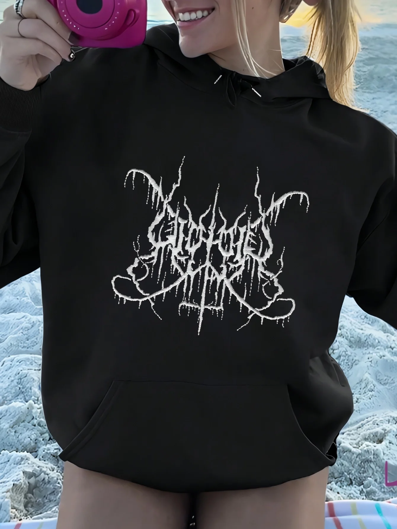 

Gothic Graphic Print Autumn and Winter Men's and Women's Hoodies Casual Loose Outdoor Street Sports Training Brand Fashion Trend