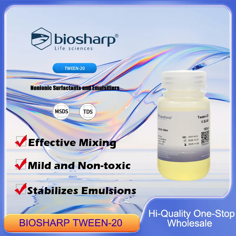 BIOSHARP TWEEN-20 Emulsifier for Effective Mixing and Stabilizing in Laboratory and Industrial Applications Original Product