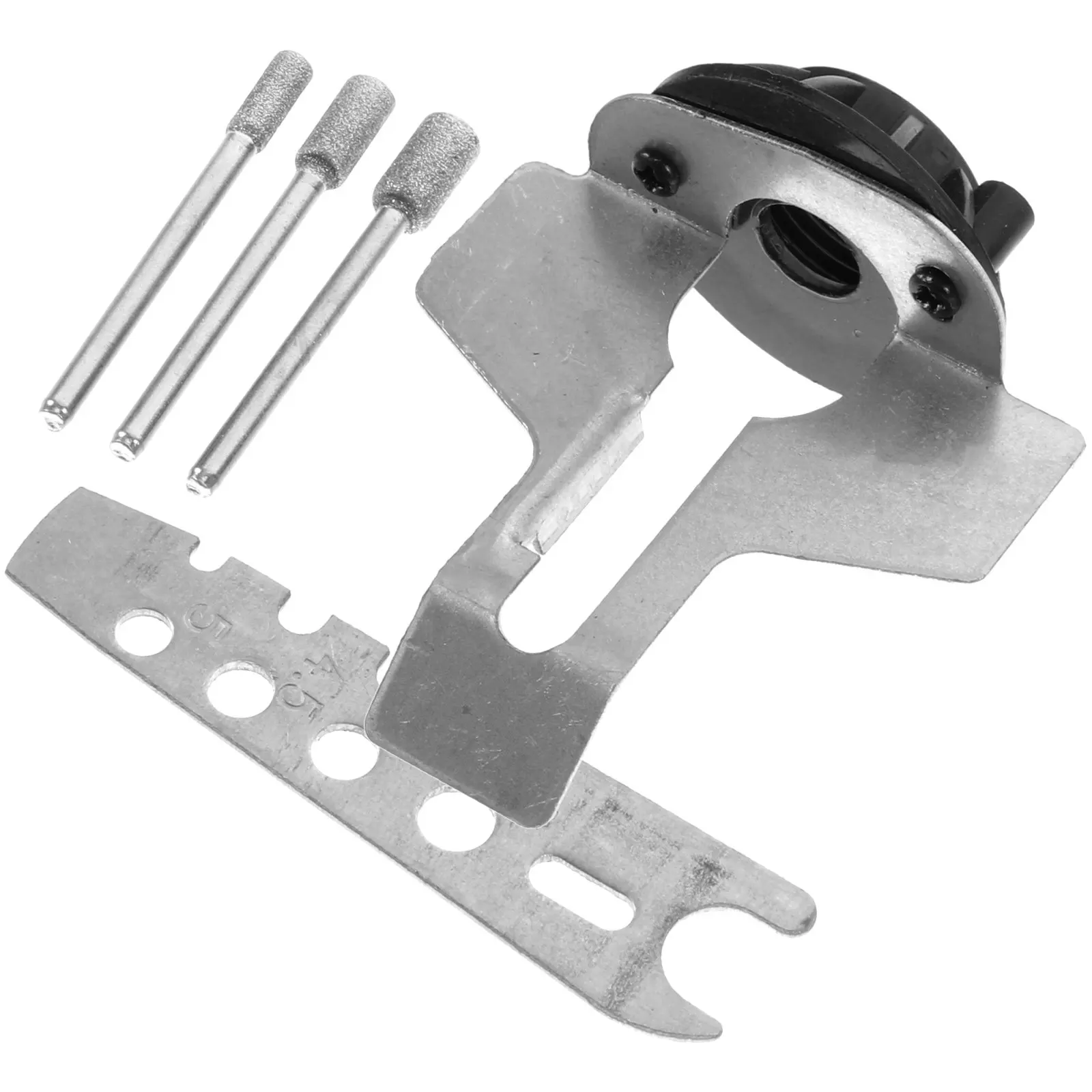 1Set Chainsaw Sharpening Attachment Kit Electric Abrasive Tool Sharpener Bit Guide Angle Grinding Burrs Rotary Tool Accessory