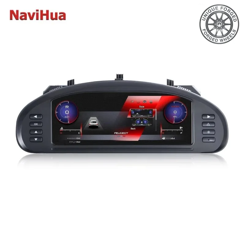 26 Style Car Digital Cluster Instrument New LCD For Peugeot 407 2004 2010 Dashboard Virtual Cockpit Auto Tachometer Ghost Scre