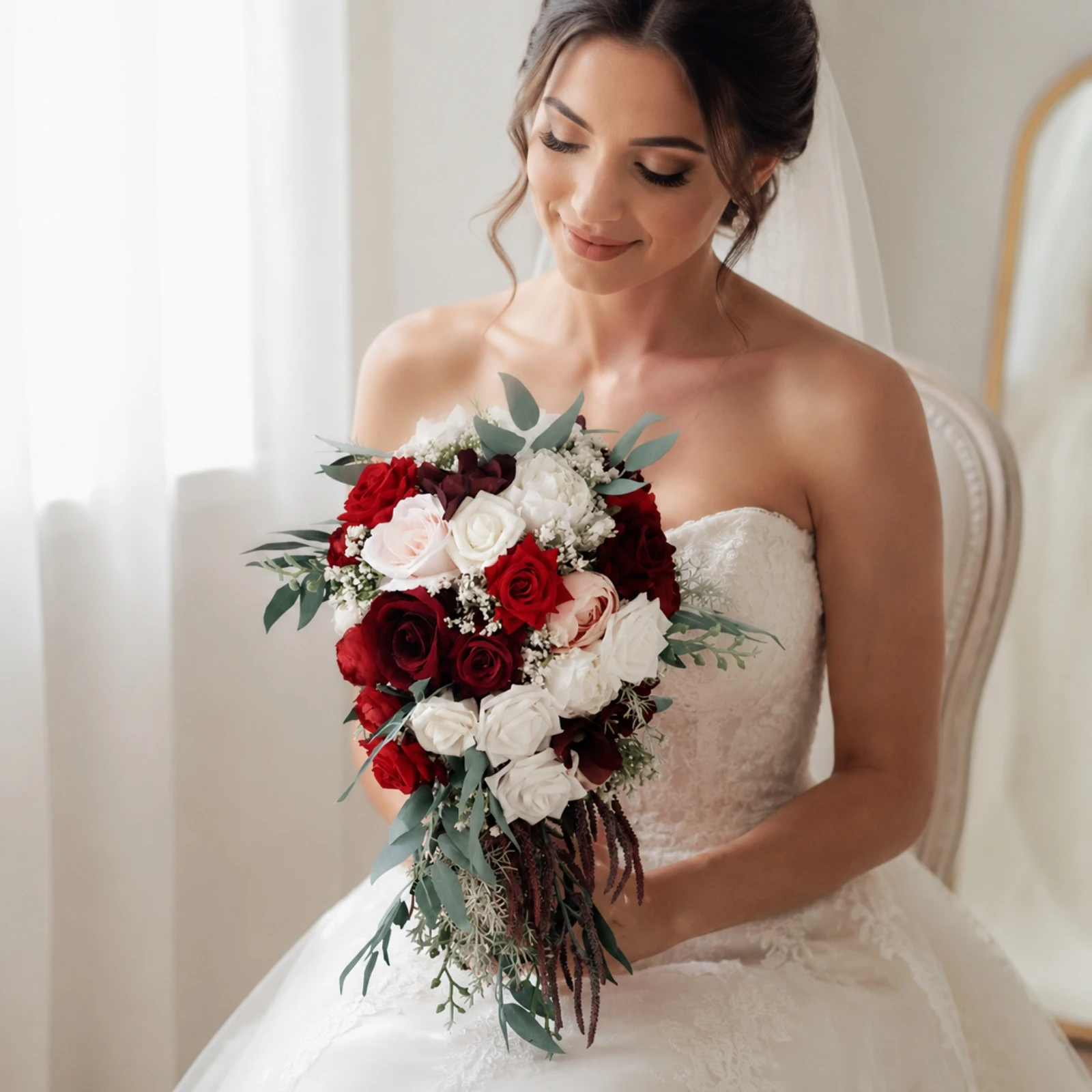 teardrop-bridal-bouquet-lifelike-wedding-hand-bouquet-lightweight-pre-made-for-brides-formal-event-styling