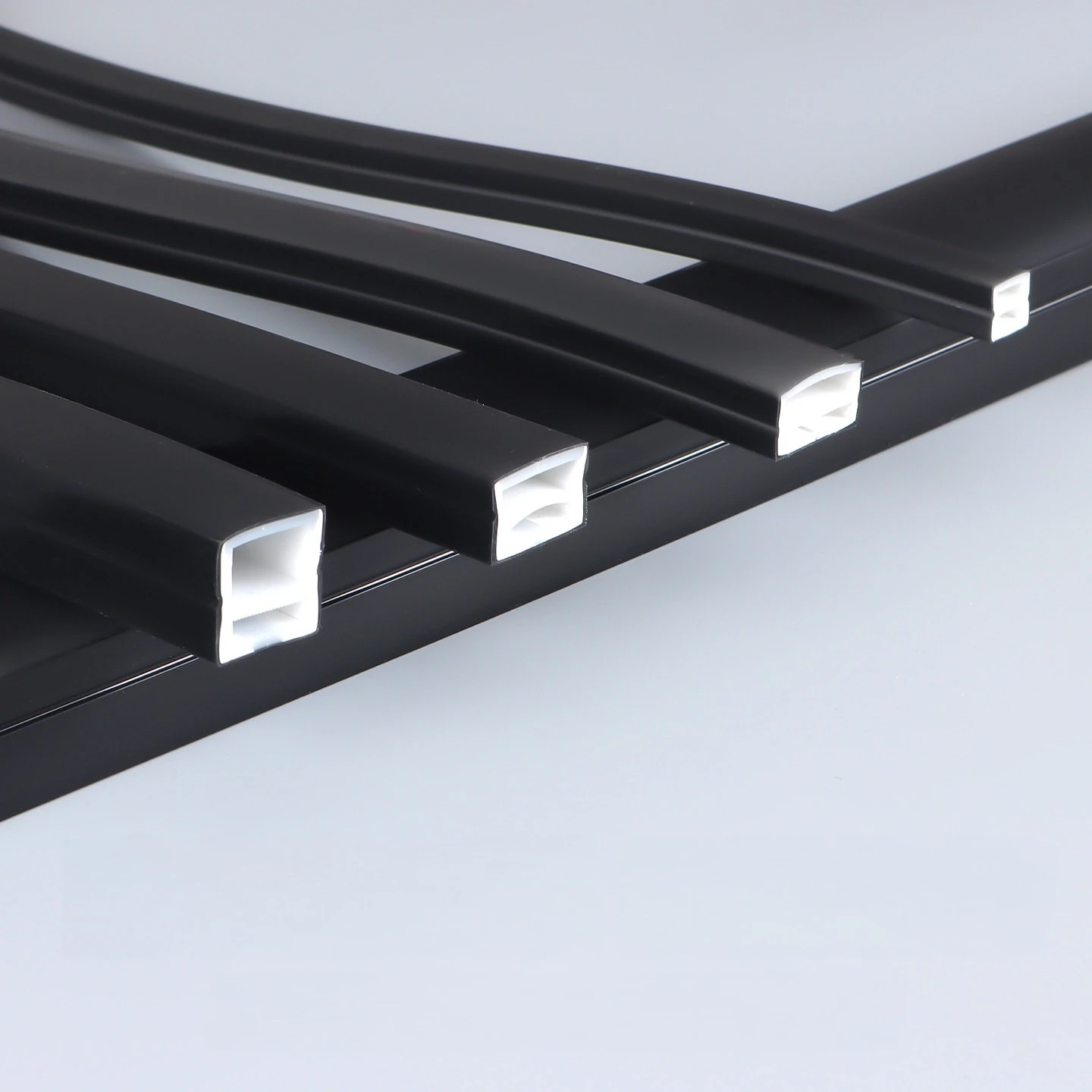

Black LED Neon Silicone Tube Round Square IP65 Waterproof Flexible Tape Lamp Diffuser Silica Gel Rope Linear Strip Light