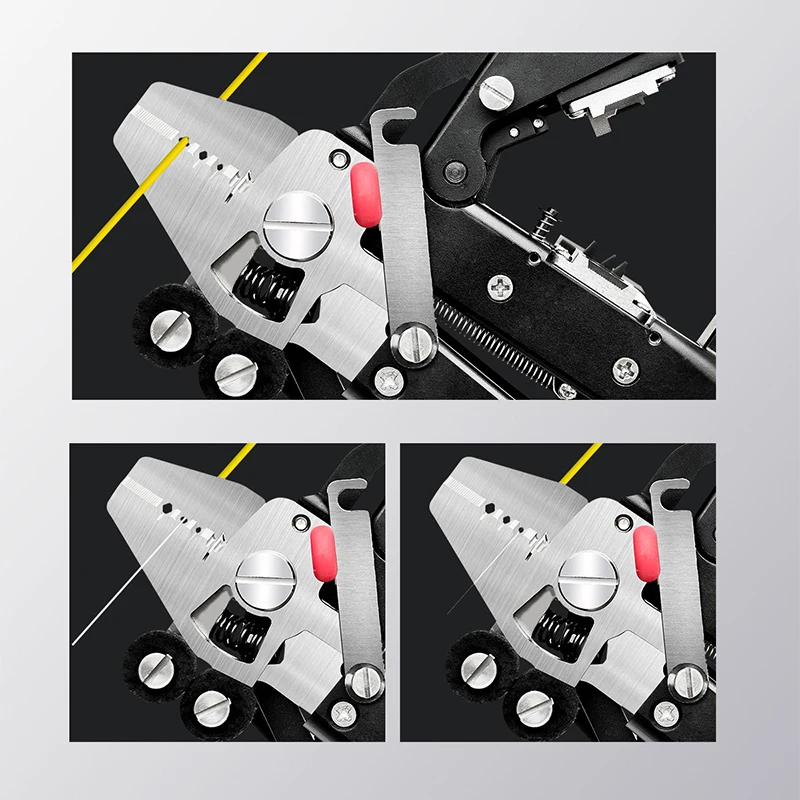 MC-16 All-in-One Fiber Stripper and Cutter, Combination Stripping and Cutting Tool, Scissors, Cleaning Pads, and One-Step Fiber