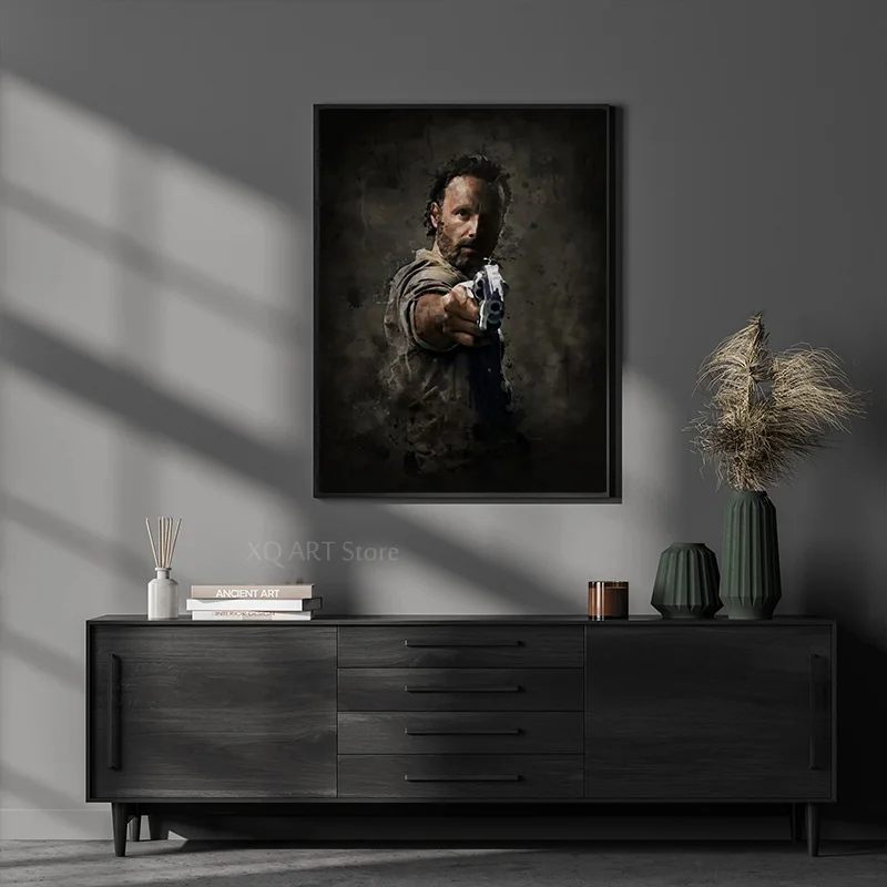 Classic American Zombie Movie TV The Walking Dead Art Wall Picture Canvas Painting And Print Poster For Living Room Home Decor view 4