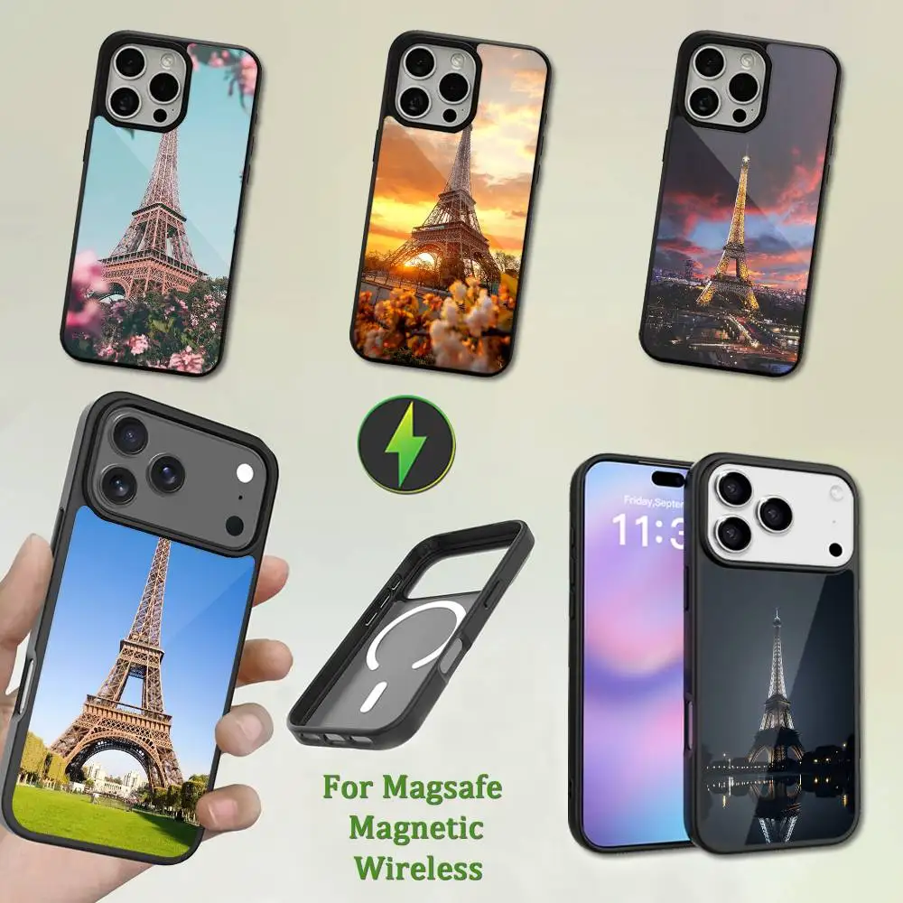

Famous Eiffel Tower Paris Phone Case For iPhone 13,12,11,16,15,17,14,Pro,Max,Plus,Mini, With Magsafe,Magnetic Wireless Charging