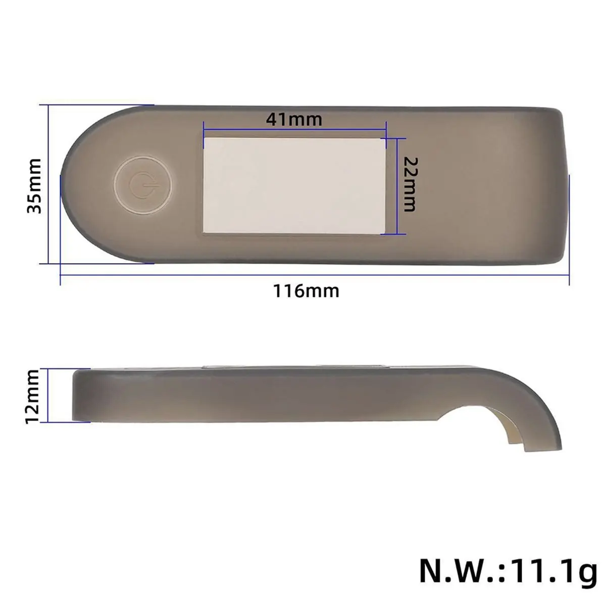 لـ 4 Lite سكوتر كهربائي حافظة عرض من السيليكون غطاء حماية شاشة لوحة القيادة باللون الأسود