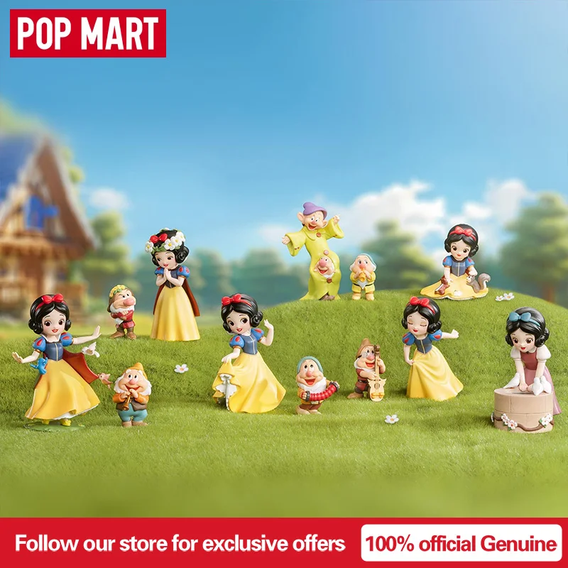 

POP MART подлинная Disney Белоснежка классическая серия слепая коробка игрушки-сюрприз Mystery Box аниме фигурка милые куклы подарок для девочек