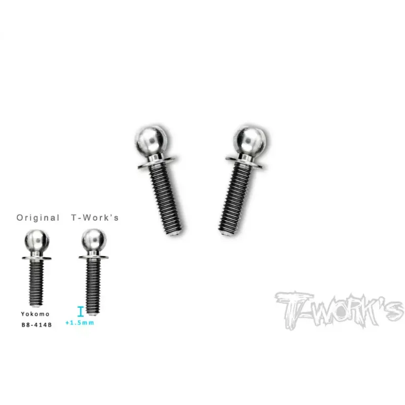 Original T works TP-079 64 Titanium Ball End Set (For Yokomo BD8 2018 18/US/EU)Professional Rc part