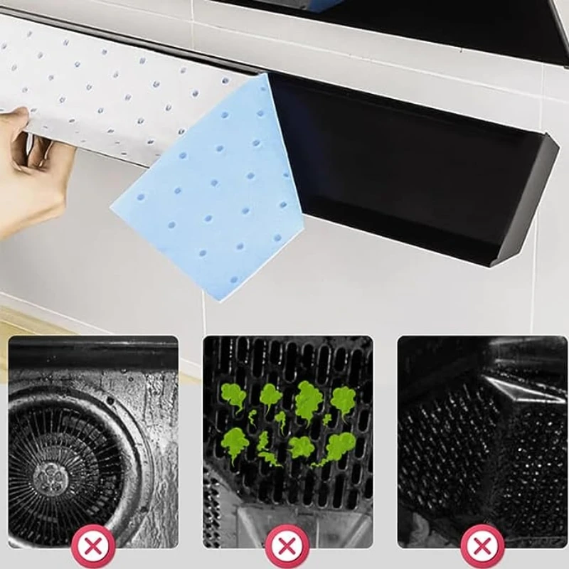 10PCS Kitchen Range Hood Absorbent Cotton Paper Disposable Grease Filter Oil-absorbing Paper Kitchen Ventilator Protection Paper