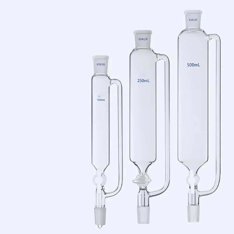Glass fourfluoro-constant drops plug plus convergence plot liquid funnel tube shaped 50/100/150-1000ml