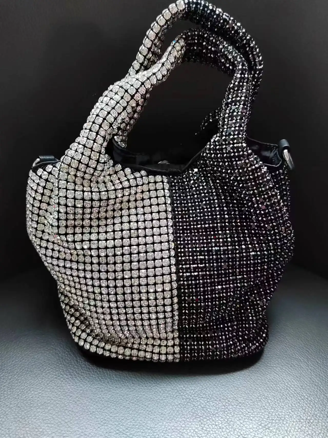 2024 Luxury Unique Novelty Basket Diomand Encrusted Purse Handbag Bosas SAC A MAIN HAND BAG BLING