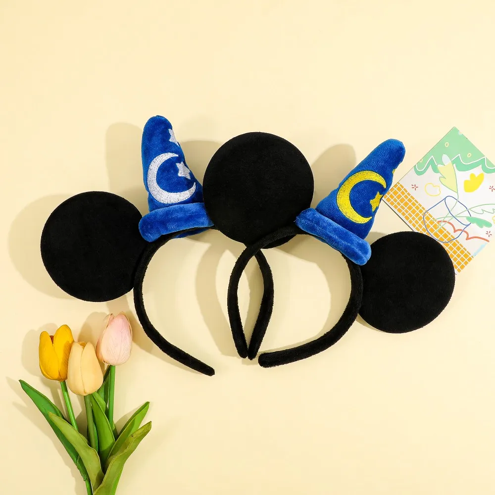 أغطية رأس ديزني التنكرية للحفلات والمناسبات الخاصة، عصابة شعر أنيقة، ميكي ماوس، ستار مون، إكسسوار شعر مزخرف